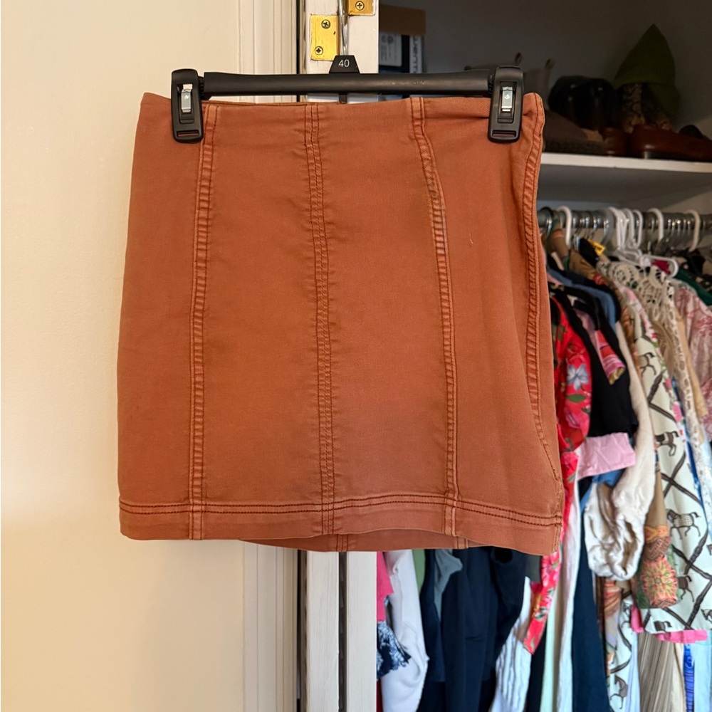 Free People Rust Brown Women's Skirt